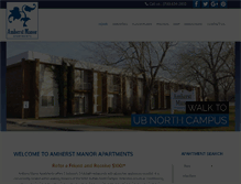 Tablet Screenshot of amherstmanorapartmentsmjp.com